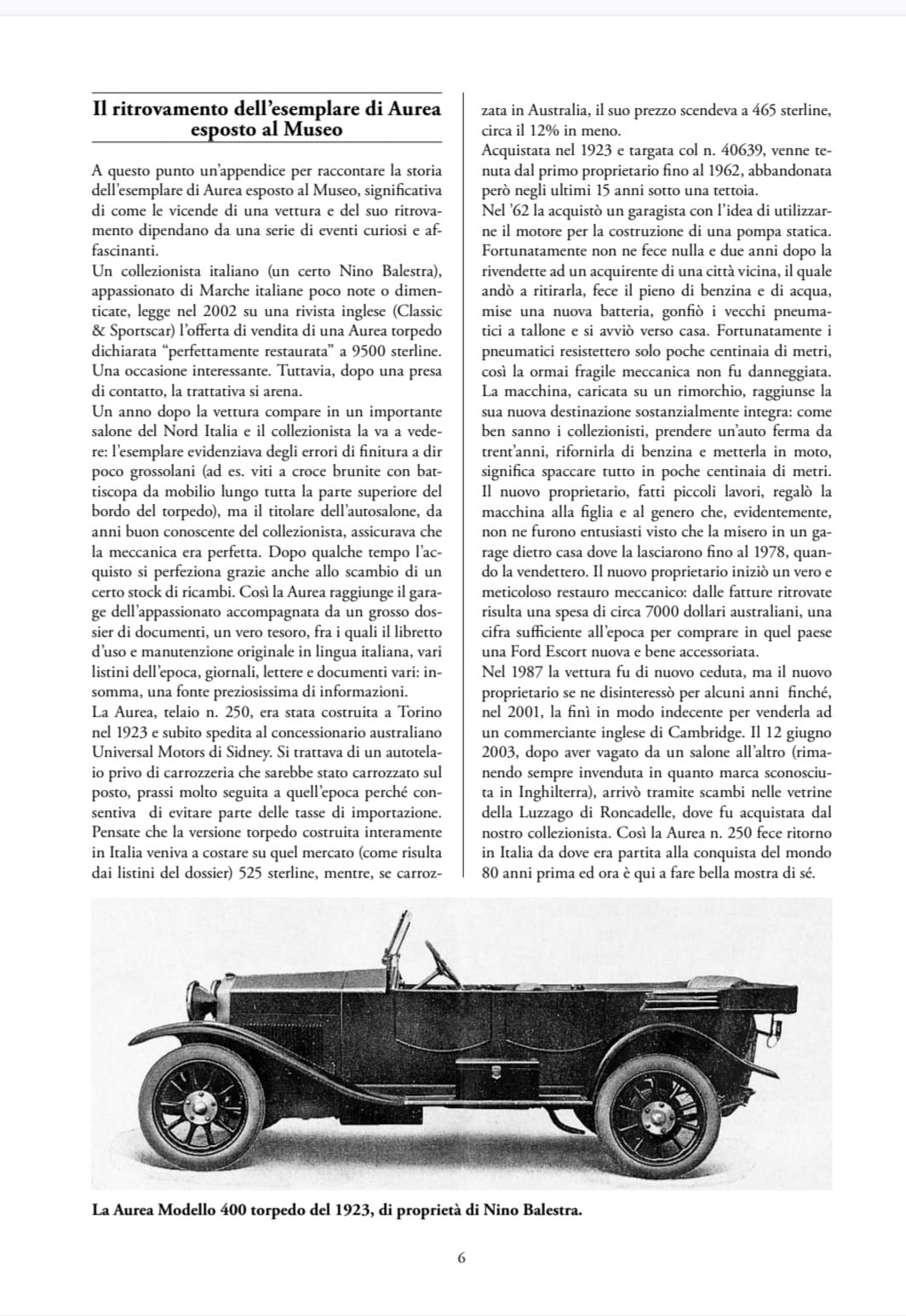 FIAT Fata Aurea 500 Torpedo